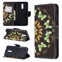 Circle Butterflies Leather Wallet Case for Nokia 3.2