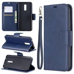 Classic Sheepskin PU Leather Phone Wallet Case for Nokia 3.2 - Blue