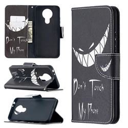 Crooked Grin Leather Wallet Case for Nokia 3.4