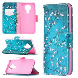 Blue Plum Leather Wallet Case for Nokia 3.4