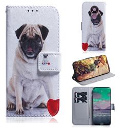 Pug Dog PU Leather Wallet Case for Nokia 3.4