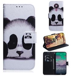 Sleeping Panda PU Leather Wallet Case for Nokia 3.4