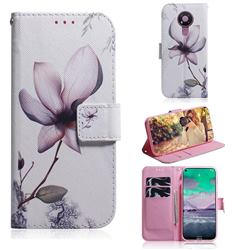 Magnolia Flower PU Leather Wallet Case for Nokia 3.4