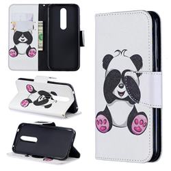 Lovely Panda Leather Wallet Case for Nokia 4.2