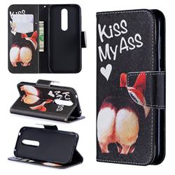 Lovely Pig Ass Leather Wallet Case for Nokia 4.2