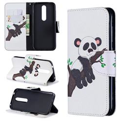 Tree Panda Leather Wallet Case for Nokia 4.2