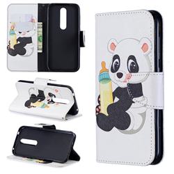 Baby Panda Leather Wallet Case for Nokia 4.2