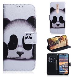 Sleeping Panda PU Leather Wallet Case for Nokia 4.2