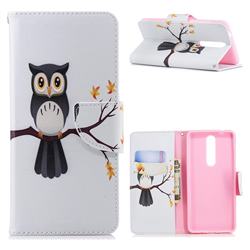 Owl on Tree Leather Wallet Case for Nokia 5.1