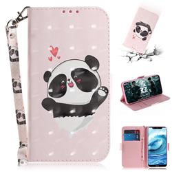 Heart Cat 3D Painted Leather Wallet Phone Case for Nokia 5.1 Plus (Nokia X5)