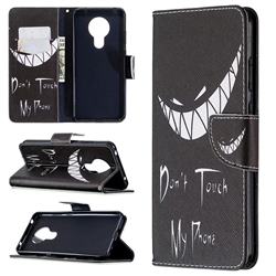Crooked Grin Leather Wallet Case for Nokia 5.3