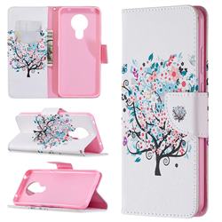 Colorful Tree Leather Wallet Case for Nokia 5.3