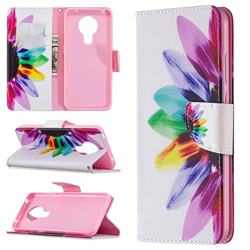 Seven-color Flowers Leather Wallet Case for Nokia 5.3