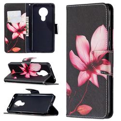 Lotus Flower Leather Wallet Case for Nokia 5.3