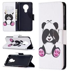 Lovely Panda Leather Wallet Case for Nokia 5.3