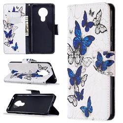 Flying Butterflies Leather Wallet Case for Nokia 5.3