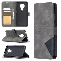 Binfen Color BF05 Prismatic Slim Wallet Flip Cover for Nokia 5.3 - Gray