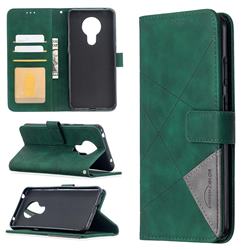 Binfen Color BF05 Prismatic Slim Wallet Flip Cover for Nokia 5.3 - Green