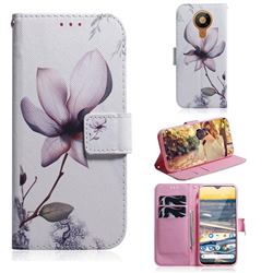 Magnolia Flower PU Leather Wallet Case for Nokia 5.3