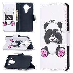 Lovely Panda Leather Wallet Case for Nokia 5.4