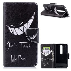 Crooked Grin Leather Wallet Case for Nokia 6 (2018)