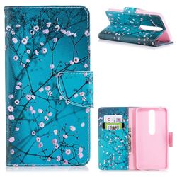 Blue Plum Leather Wallet Case for Nokia 6 (2018)