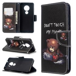 Chainsaw Bear Leather Wallet Case for Nokia 6.2 (6.3 inch)