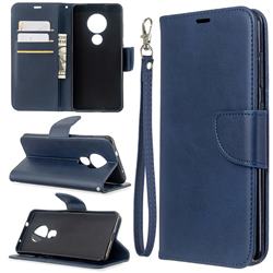 Classic Sheepskin PU Leather Phone Wallet Case for Nokia 6.2 (6.3 inch) - Blue