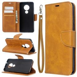 Classic Sheepskin PU Leather Phone Wallet Case for Nokia 6.2 (6.3 inch) - Yellow