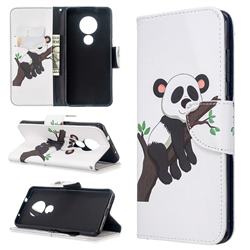 Tree Panda Leather Wallet Case for Nokia 6.2 (6.3 inch)