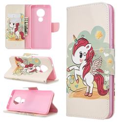 Cloud Star Unicorn Leather Wallet Case for Nokia 6.2 (6.3 inch)