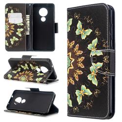 Circle Butterflies Leather Wallet Case for Nokia 6.2 (6.3 inch)