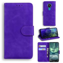 Retro Classic Skin Feel Leather Wallet Phone Case for Nokia 6.2 (6.3 inch) - Purple