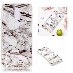 White Soft TPU Marble Pattern Case for Nokia 7.1