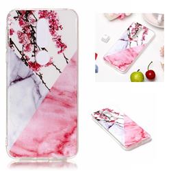 Pink Plum Soft TPU Marble Pattern Case for Nokia 7.1