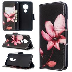 Lotus Flower Leather Wallet Case for Nokia 7.2