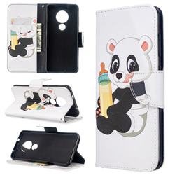 Baby Panda Leather Wallet Case for Nokia 7.2