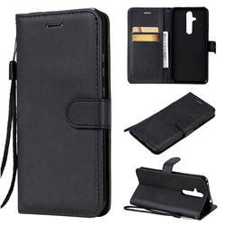 Retro Greek Classic Smooth PU Leather Wallet Phone Case for Nokia 8.1 Plus (Nokia X71) - Black