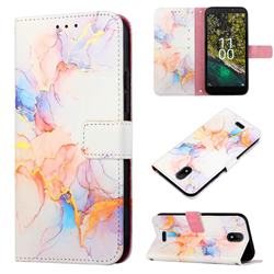 Galaxy Dream Marble Leather Wallet Protective Case for Nokia C100