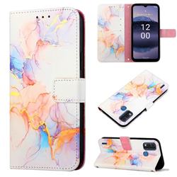 Galaxy Dream Marble Leather Wallet Protective Case for Nokia G11 Plus