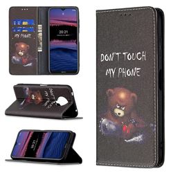 Chainsaw Bear Slim Magnetic Attraction Wallet Flip Cover for Nokia G20