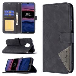 Binfen Color BF05 Prismatic Slim Wallet Flip Cover for Nokia G20 - Black