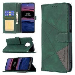 Binfen Color BF05 Prismatic Slim Wallet Flip Cover for Nokia G20 - Green