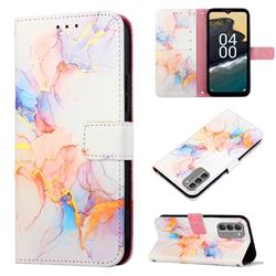Galaxy Dream Marble Leather Wallet Protective Case for Nokia G400