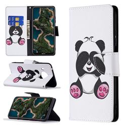 Lovely Panda Leather Wallet Case for Nokia X10