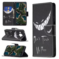 Crooked Grin Leather Wallet Case for Nokia X10