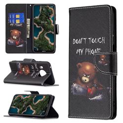 Chainsaw Bear Leather Wallet Case for Nokia X10