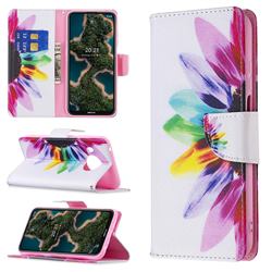 Seven-color Flowers Leather Wallet Case for Nokia X10