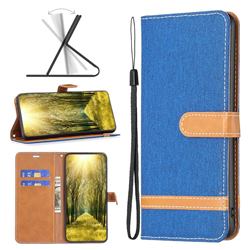 Jeans Cowboy Denim Leather Wallet Case for Nothing Phone 1 - Sapphire