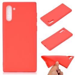 Candy Soft TPU Back Cover for Samsung Galaxy Note 10 (6.28 inch) / Note10 5G - Red